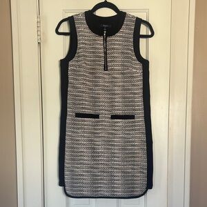 Chic Black and White Sleeveless Dress